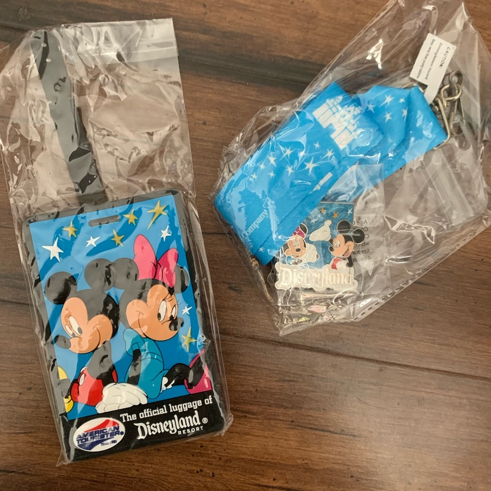 ⚡️Disney lanyard, pin, and luggage tag NWOT⚡️
